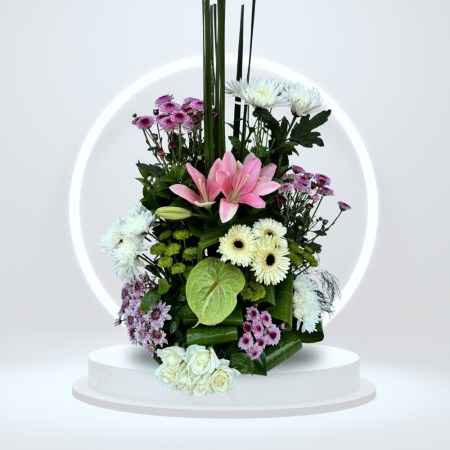 Mix Colourful flowers Stand Bouquet