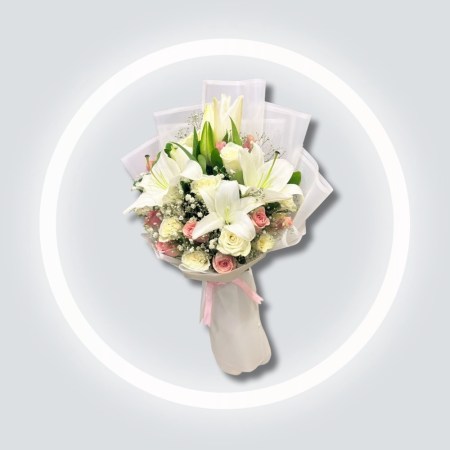 Delicate Lily & Rose Duo